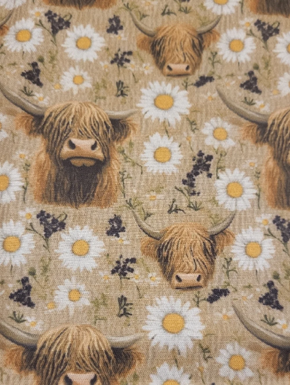 Highland Cows - Fat Quarters - 7 pieces - Picture 8 of 9